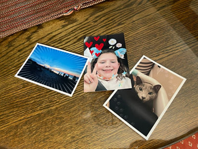 3 Printed Pictures with Different Finish Options